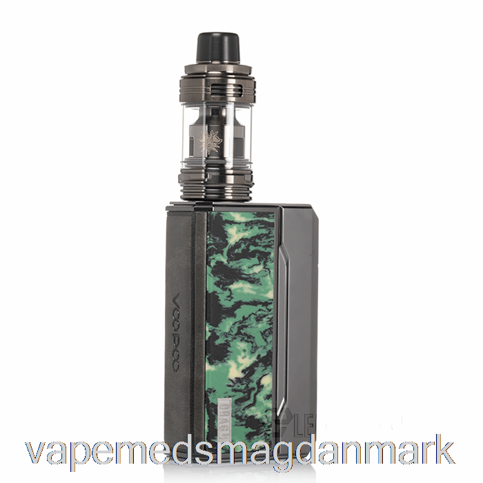 Engangs Vape Danmark Voopoo Drag 4 177w Startsæt Pistol Metal + Skovgrøn